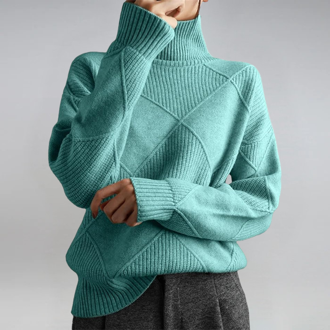 Lauren | Jersey de cuello alto de lujo