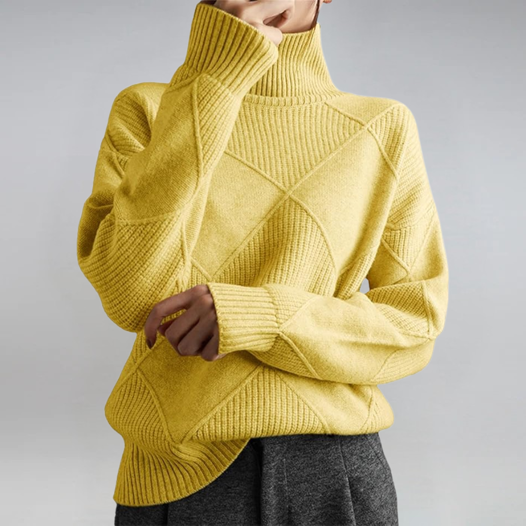 Lauren | Jersey de cuello alto de lujo