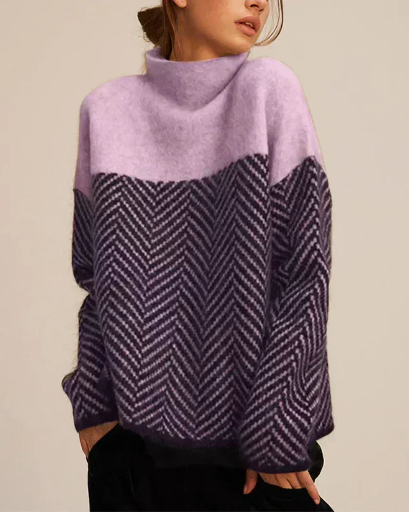 Norah |Jersey de cuello alto de algodón
