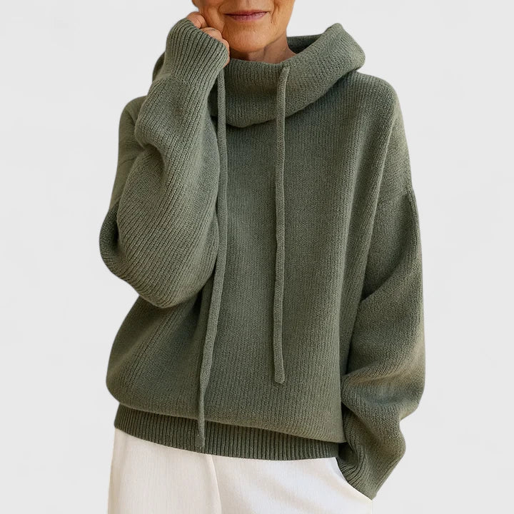Marie | Sudadera con capucha de punto acogedor