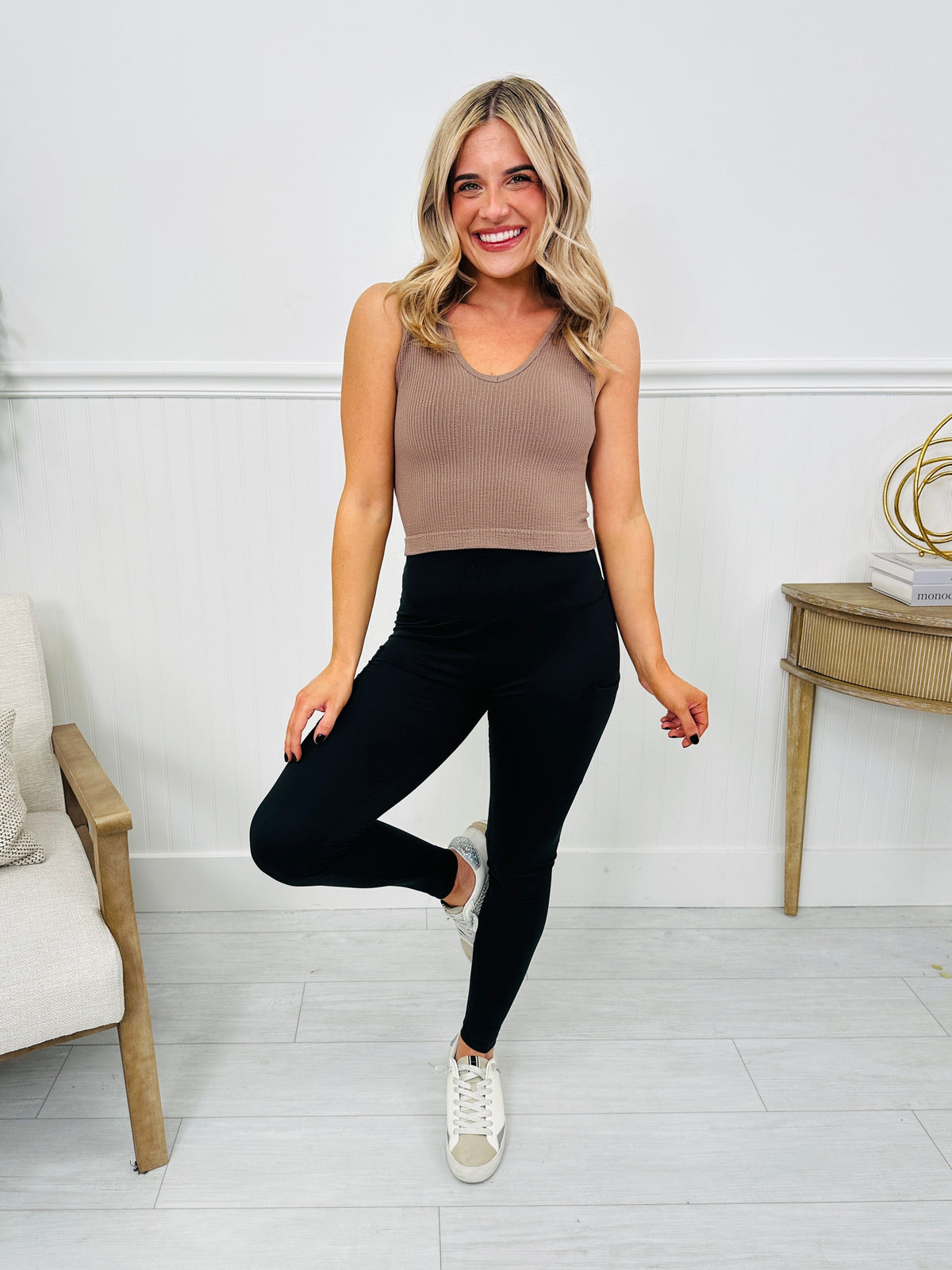 Paula | Leggings Moldeadores de Tiro Alto con Bolsillos Laterales