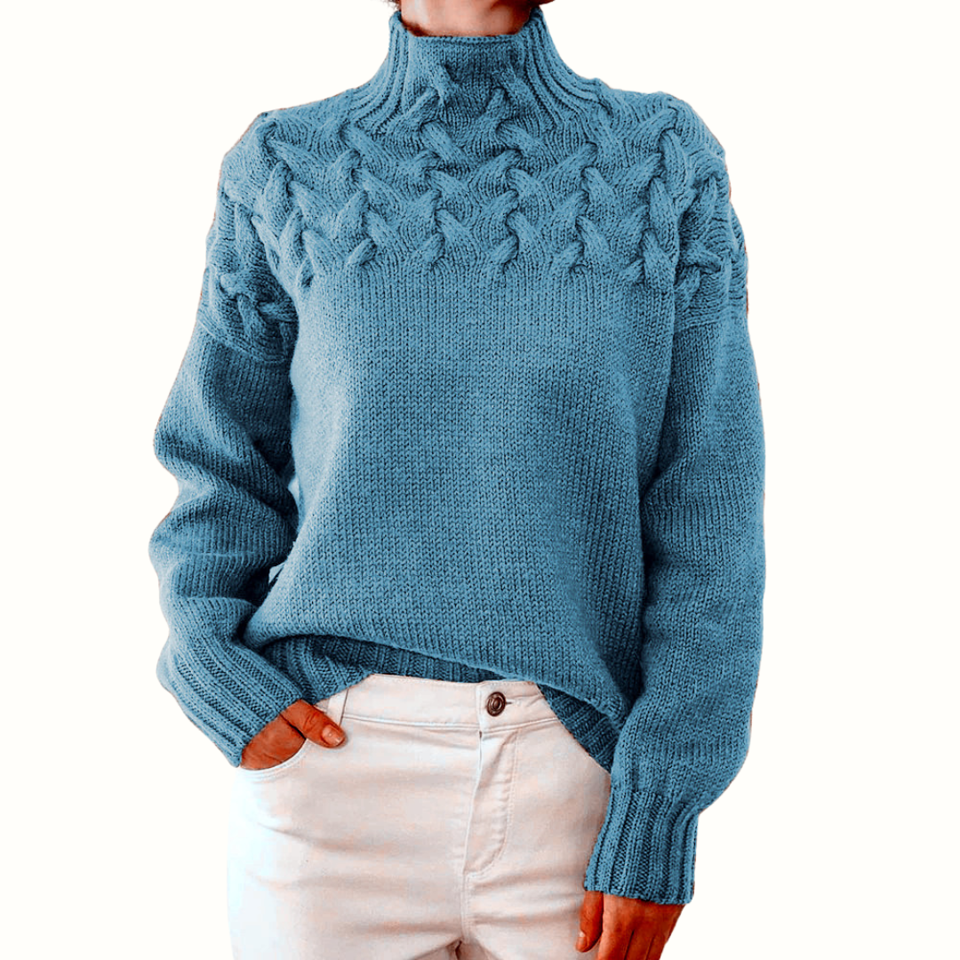 Elena | Cuello alto de punto cálido