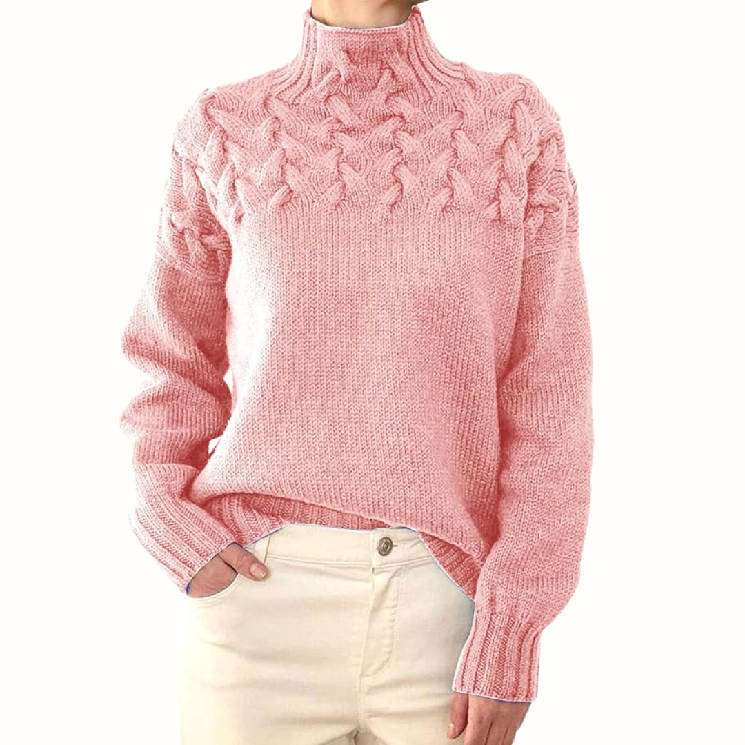 Elena | Cuello alto de punto cálido