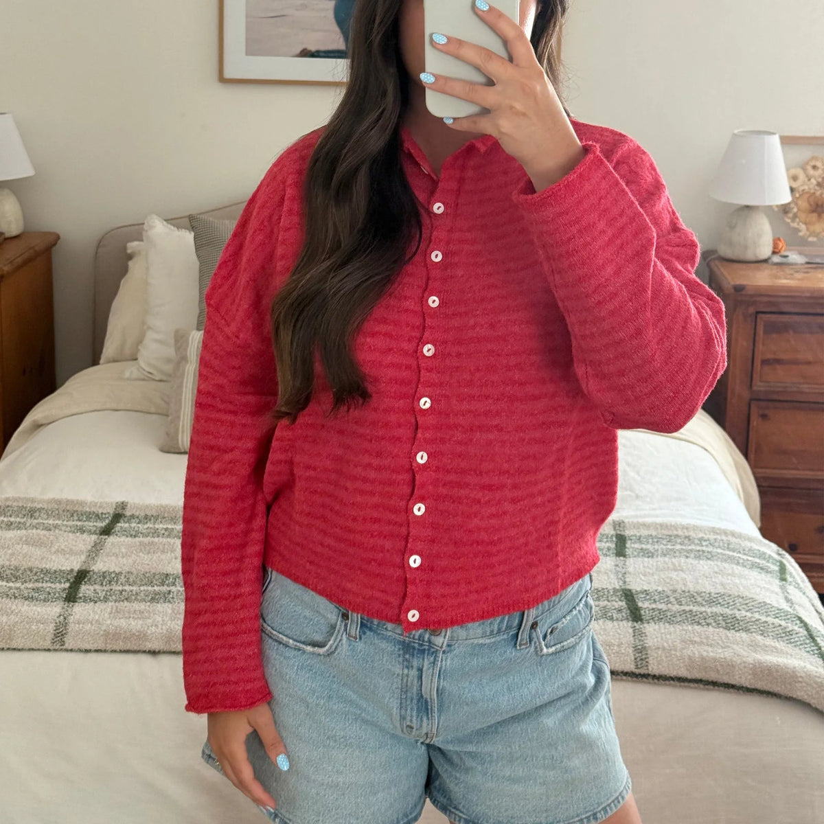 Mila — Cárdigan Oversize Estilo Y2K