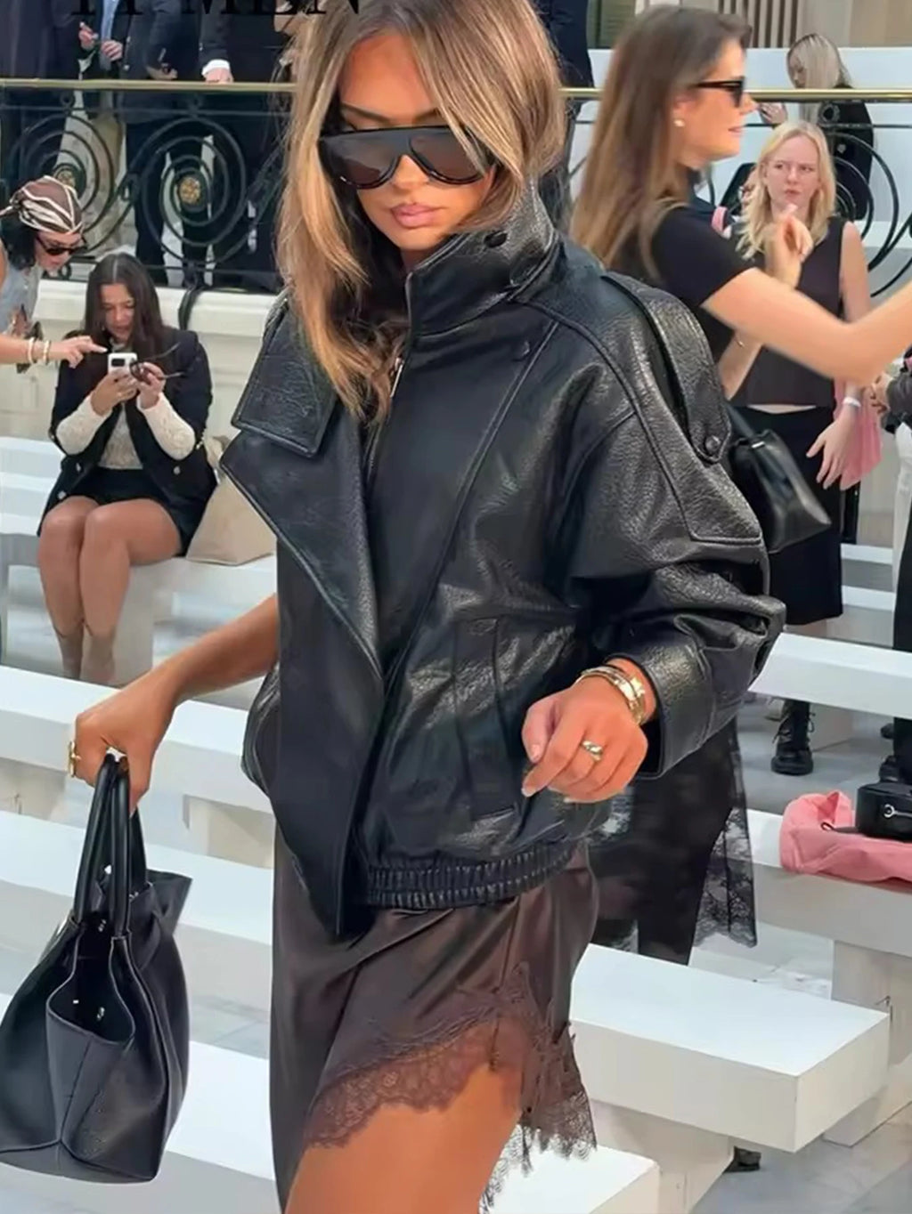 Romy — Chaqueta Piel  Oversize