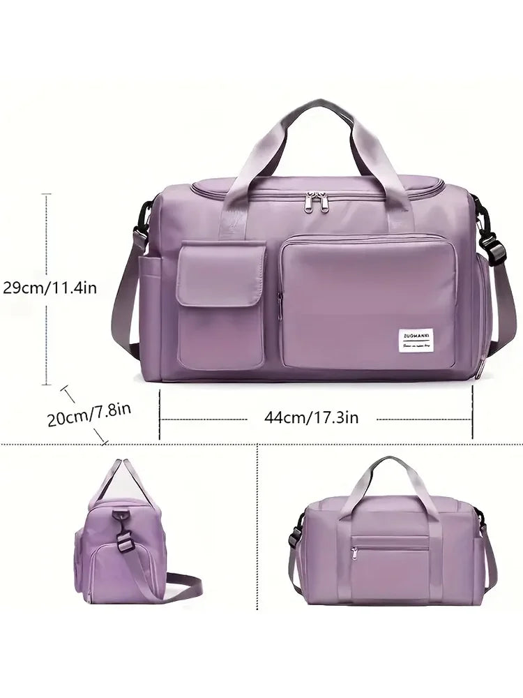 Noor— Bolsa de Viaje Weekender con Compartimento para Zapatos