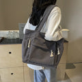 Paula — Bolso Tote de Pana con Cremallera