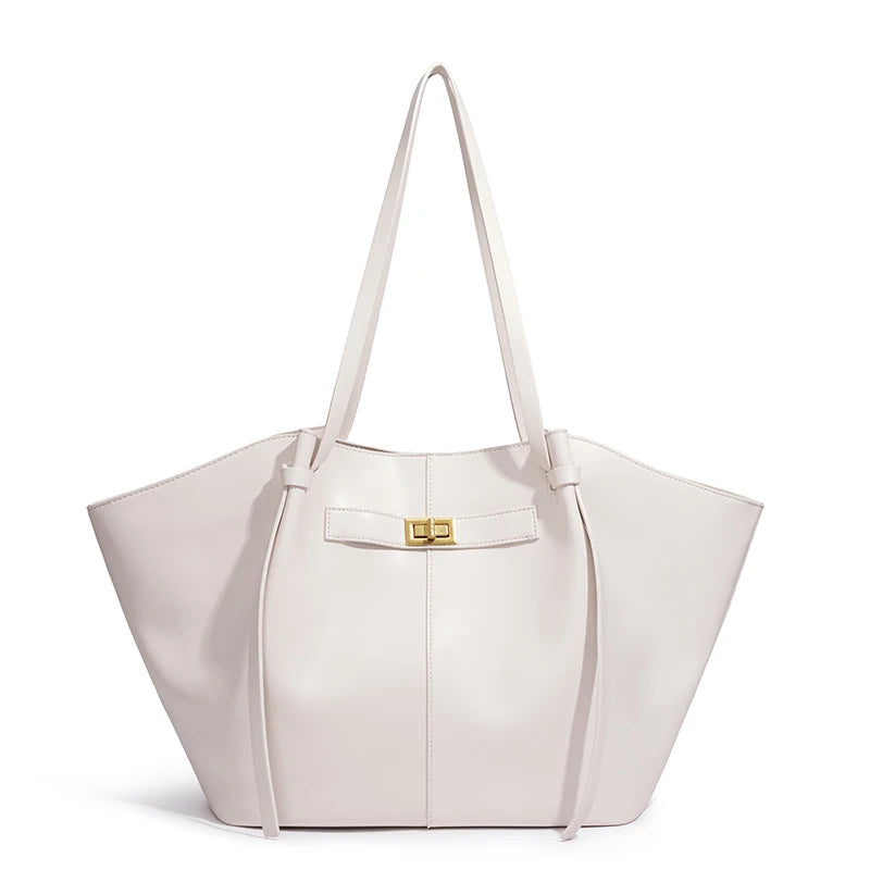 Carla — Bolso Tote Geométrico de Piel
