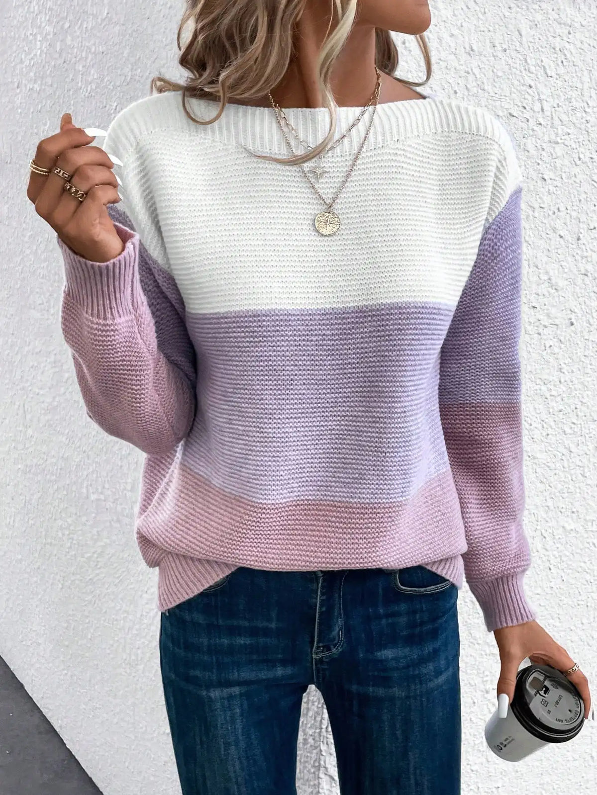Grace | Suéter acogedor con efecto degradado