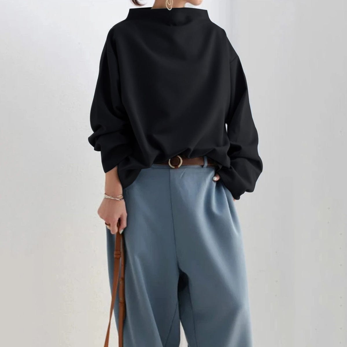 Lisa | Top informal de cuello alto