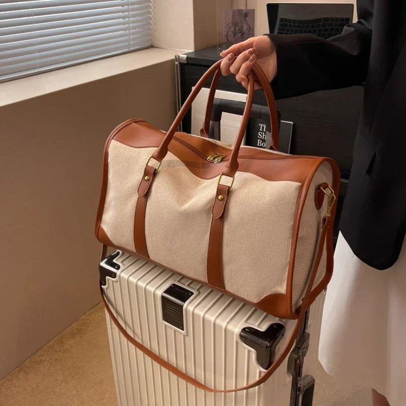 Vega — Bolsa de Viaje Weekender en Lona y Piel