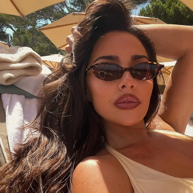 Lemir-Gafas de sol retro con montura ovalada