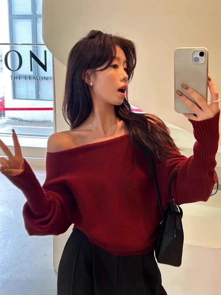 Lucía — Jersey de Punto Cuello Barco