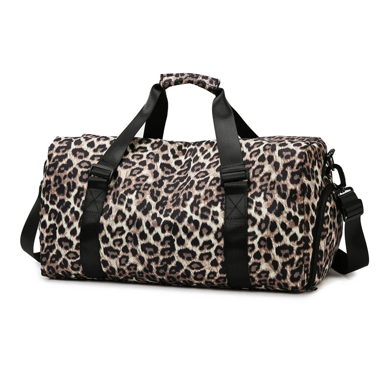 Kira — Bolsa de Viaje Estampado Leopardo
