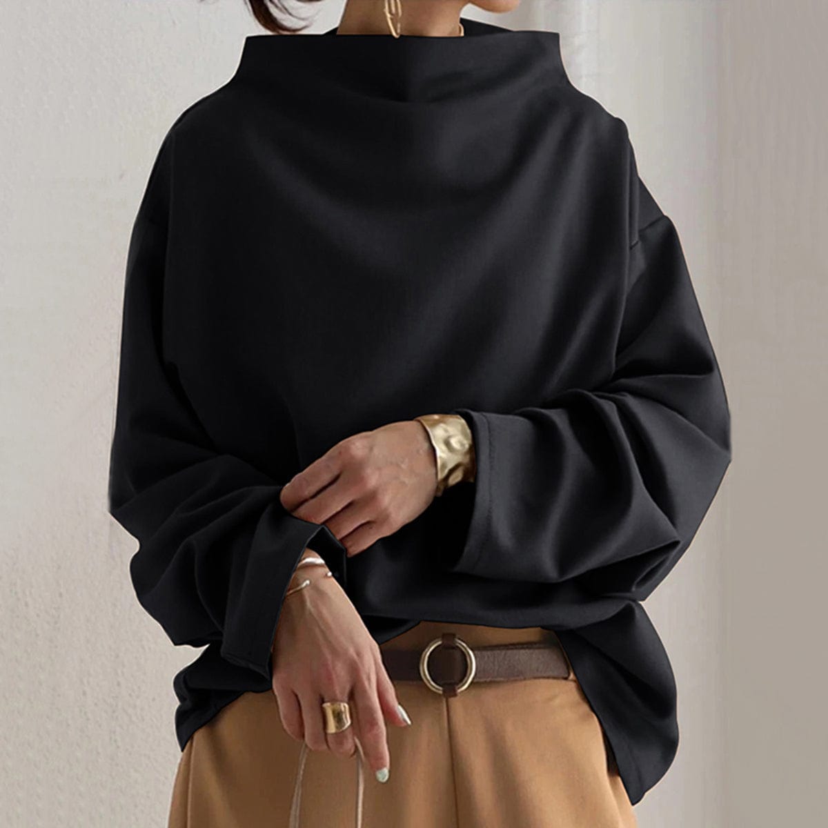 Lisa | Top informal de cuello alto