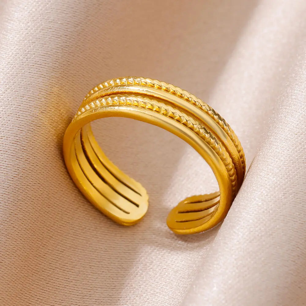 Stile-Anillos de acero inoxidable 316L para mujer