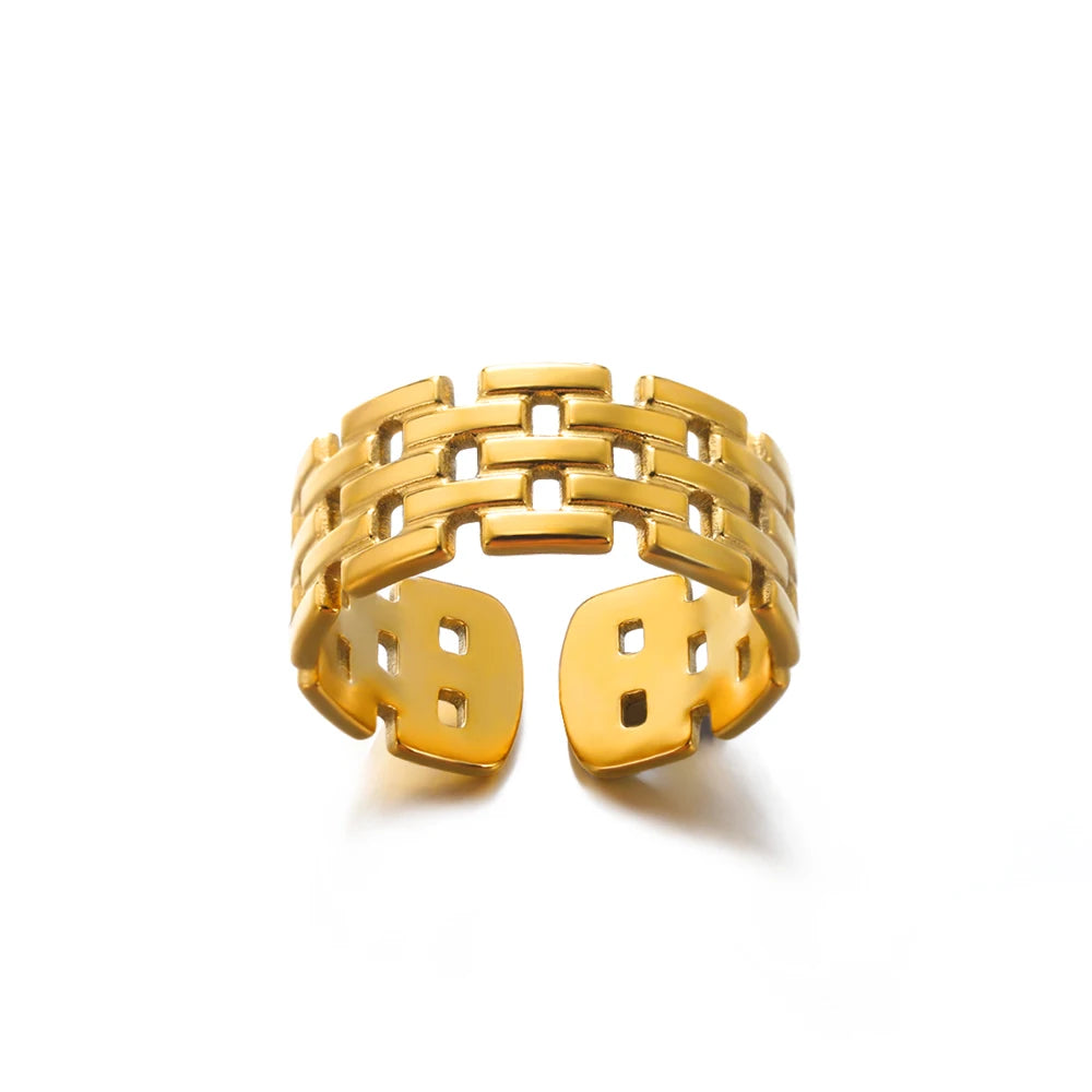 Stile-Anillos de acero inoxidable 316L para mujer