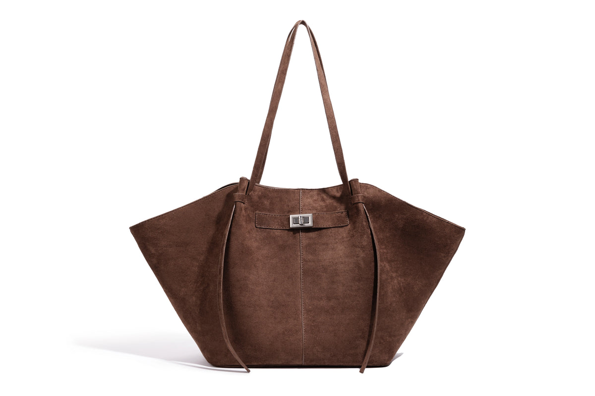 Carla — Bolso Tote Geométrico de Piel