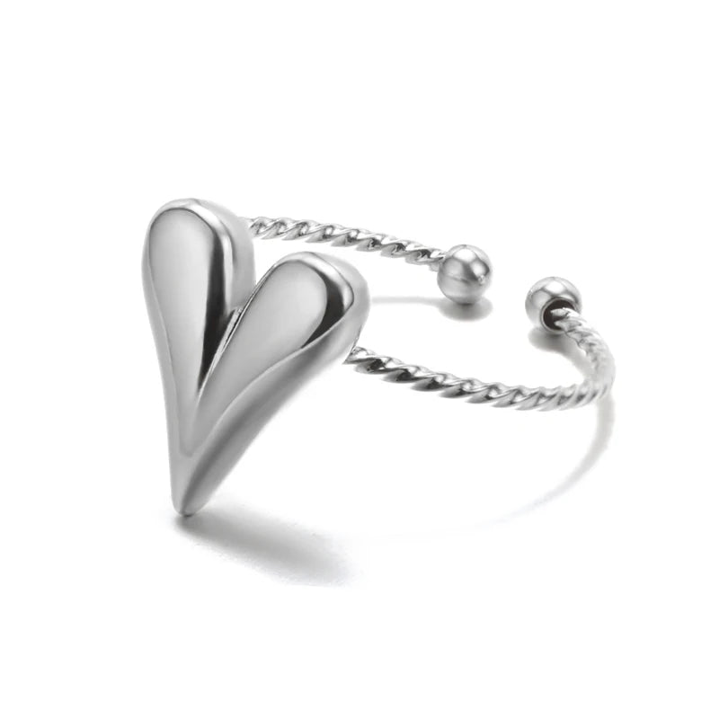 Stile-Anillos de acero inoxidable 316L para mujer