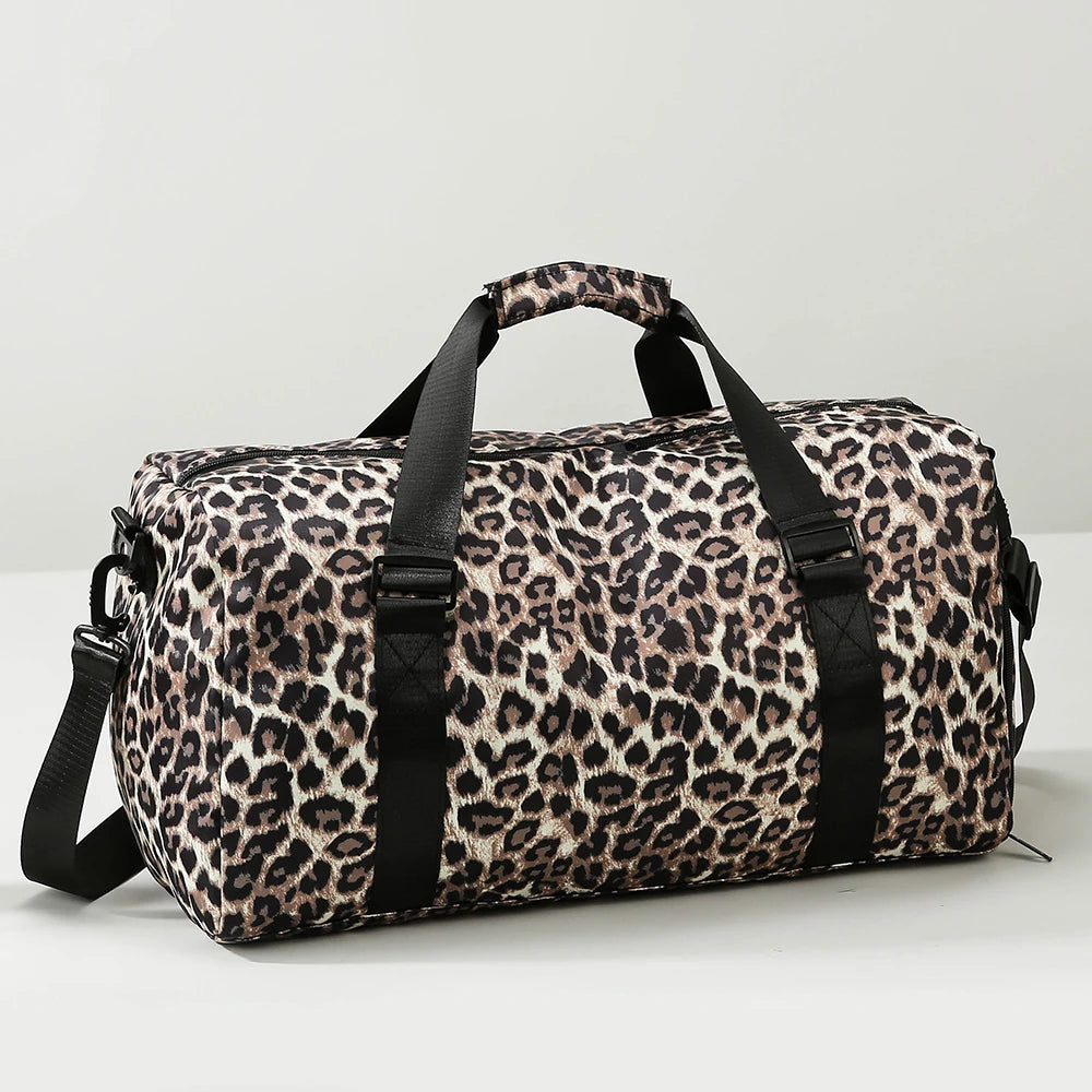 Kira — Bolsa de Viaje Estampado Leopardo