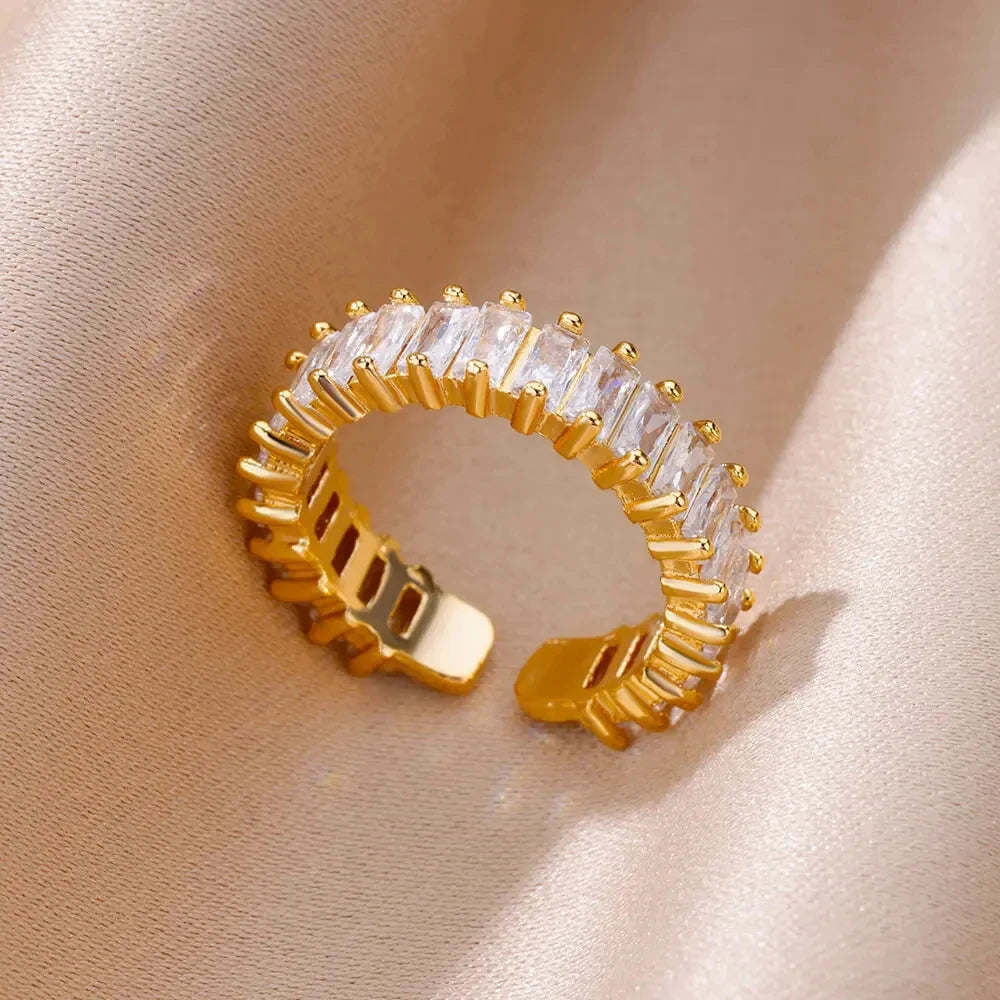 Stile-Anillos de acero inoxidable 316L para mujer