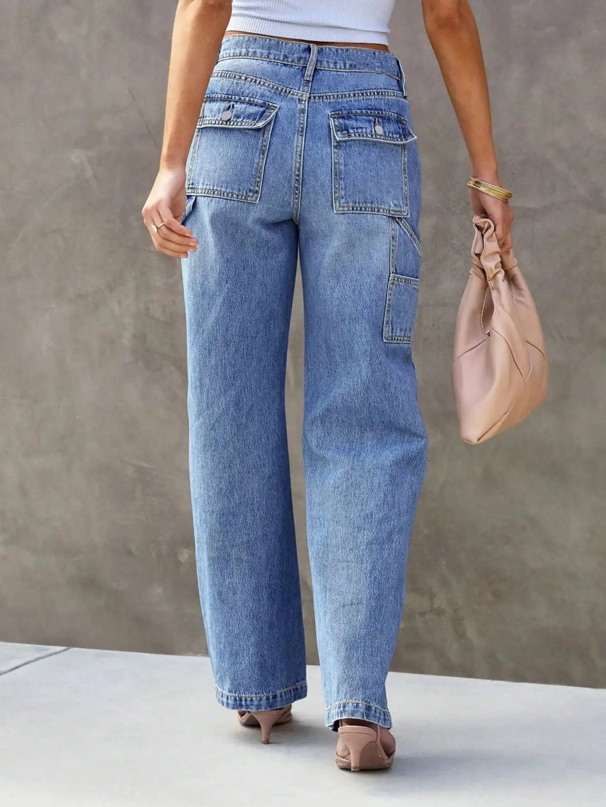 Camille — Vaquero Wide Leg Tiro Alto