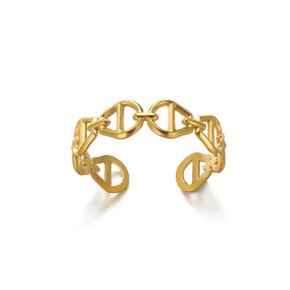 Stile-Anillos de acero inoxidable 316L para mujer