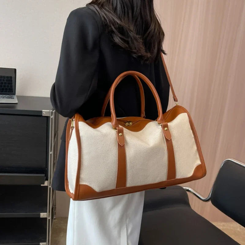 Vega — Bolsa de Viaje Weekender en Lona y Piel