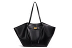 Carla — Bolso Tote Geométrico de Piel