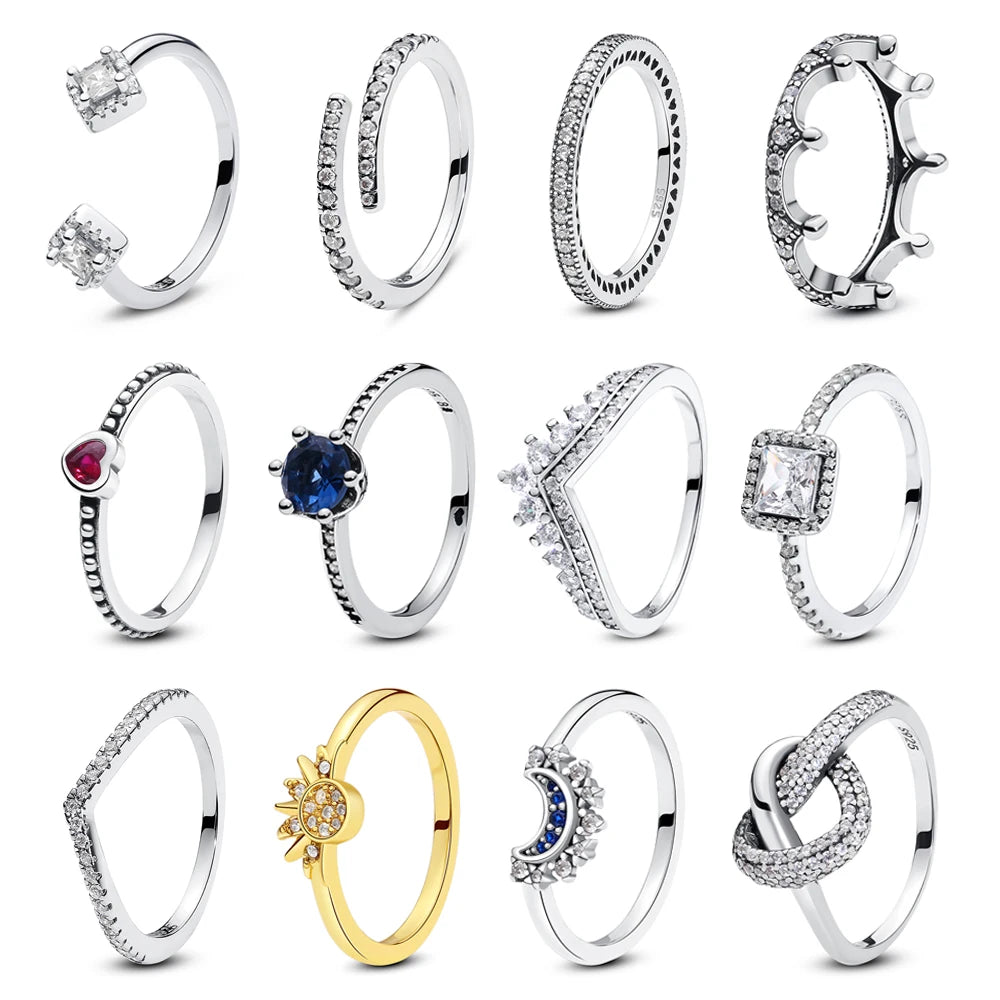 Luxuri-Anillos de plata de ley 925