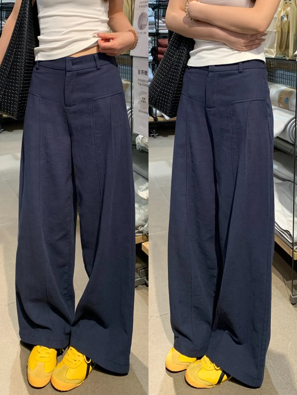Bianca — Pantalón Ancho Tiro Alto