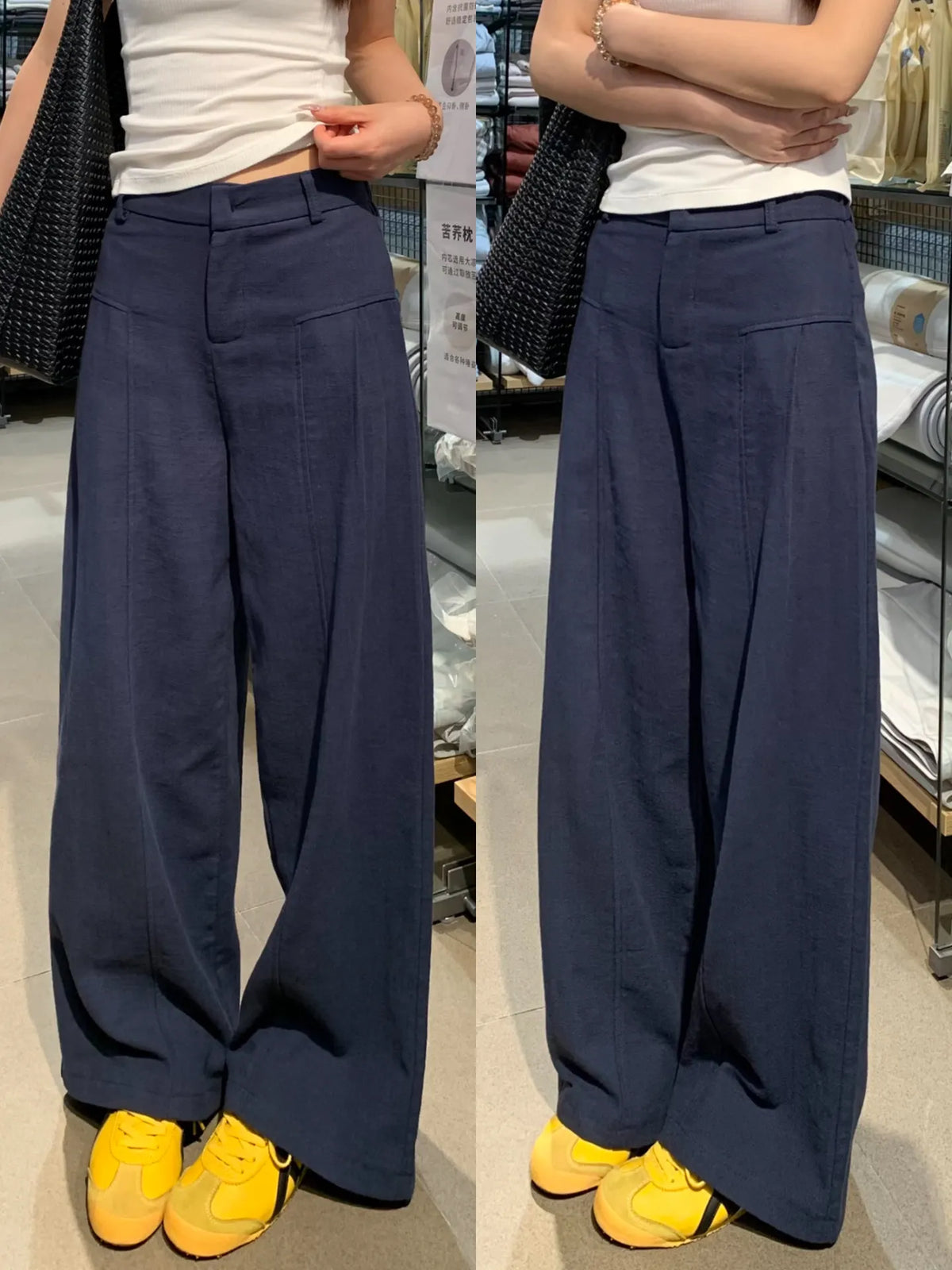 Bianca — Pantalón Ancho Tiro Alto