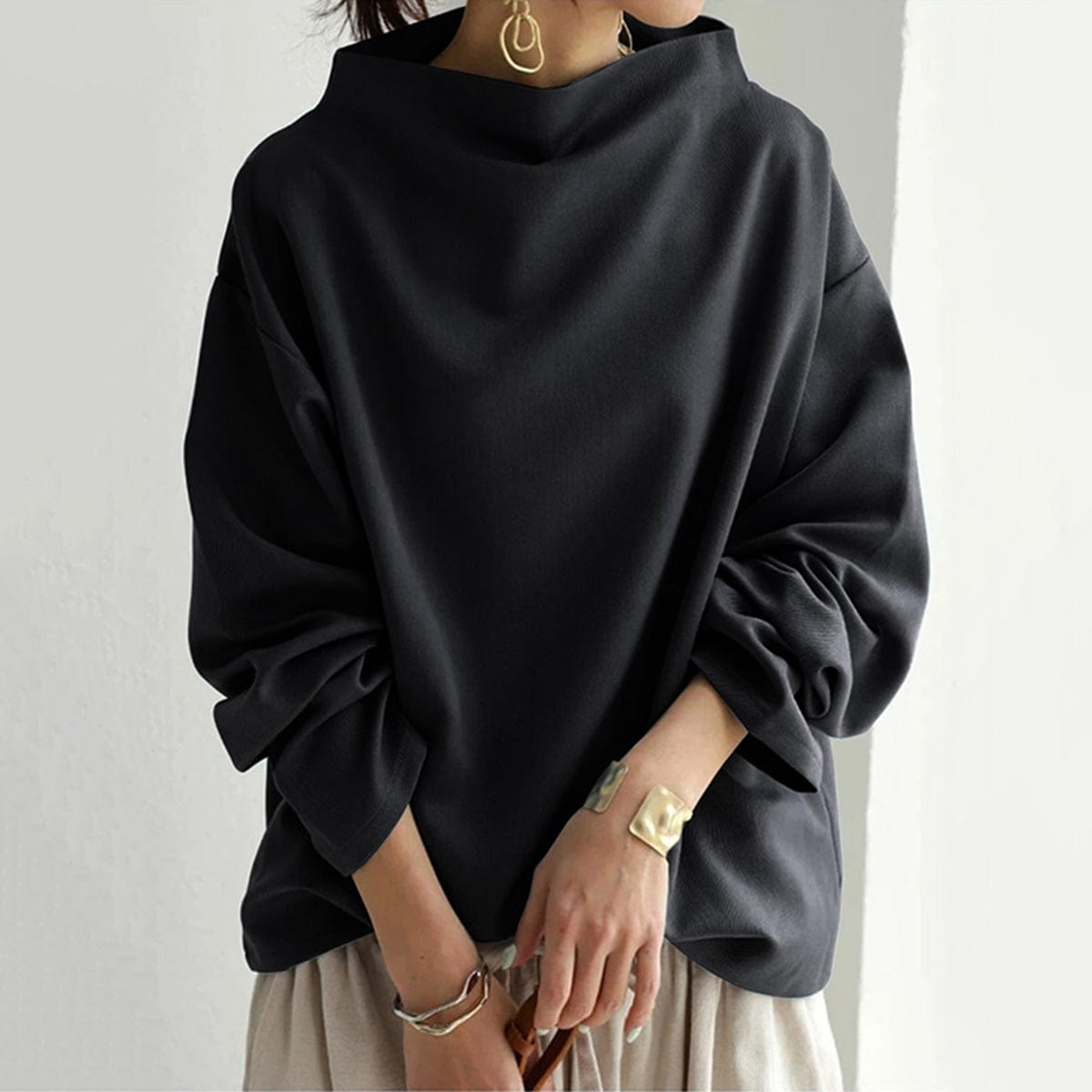 Lisa | Top informal de cuello alto
