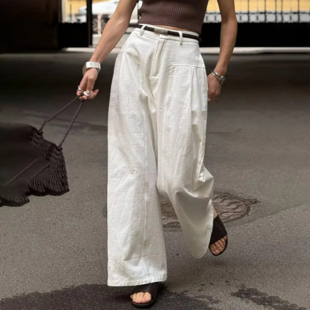 Bianca — Pantalón Ancho Tiro Alto