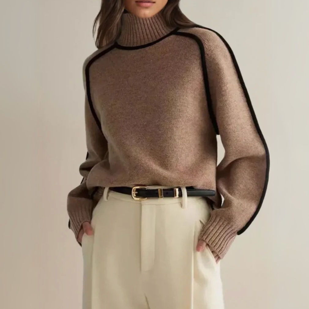 Donna | Elegante jersey de cuello alto