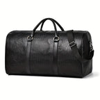 Clara — Bolso de Viaje Duffel con Textura de Cocodrilo