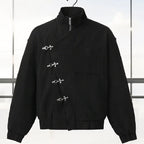 Sofía — Chaqueta Cuello Mao con Botones Decorativos