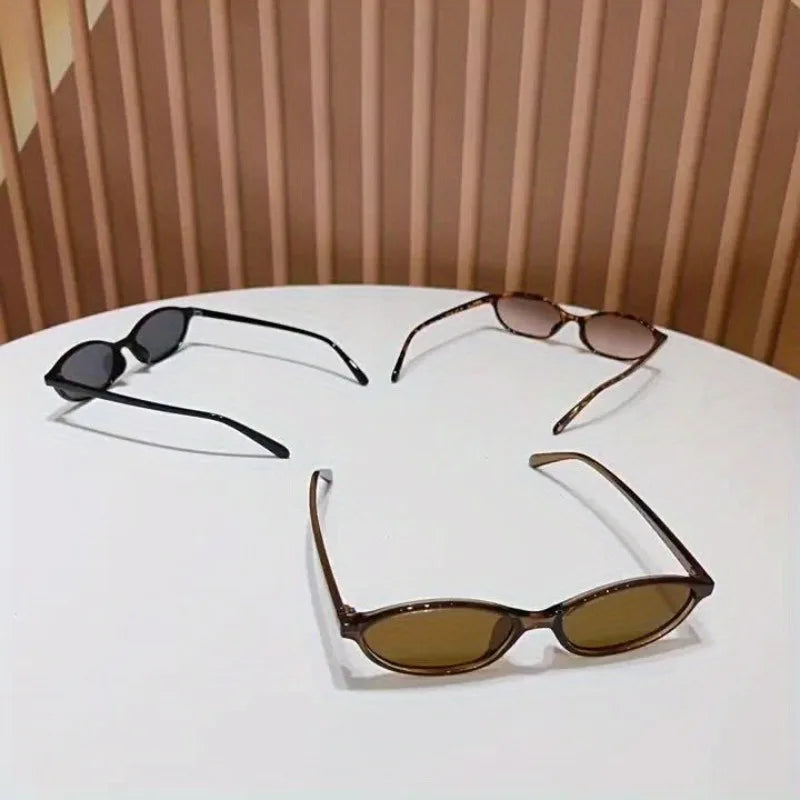 Lemir-Gafas de sol retro con montura ovalada
