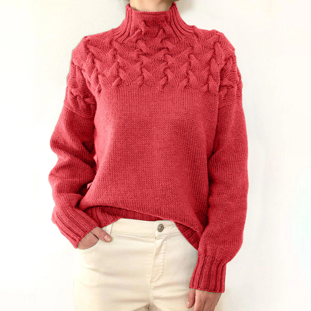 Elena | Cuello alto de punto cálido