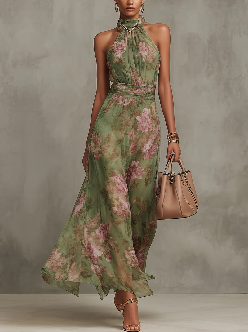 Aurora — Vestido Maxi Floral