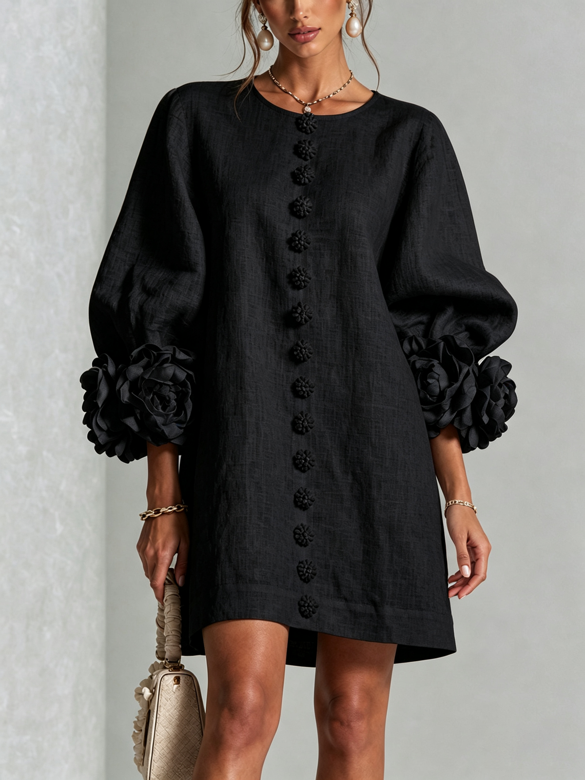 Rosalie| vestido abotonado