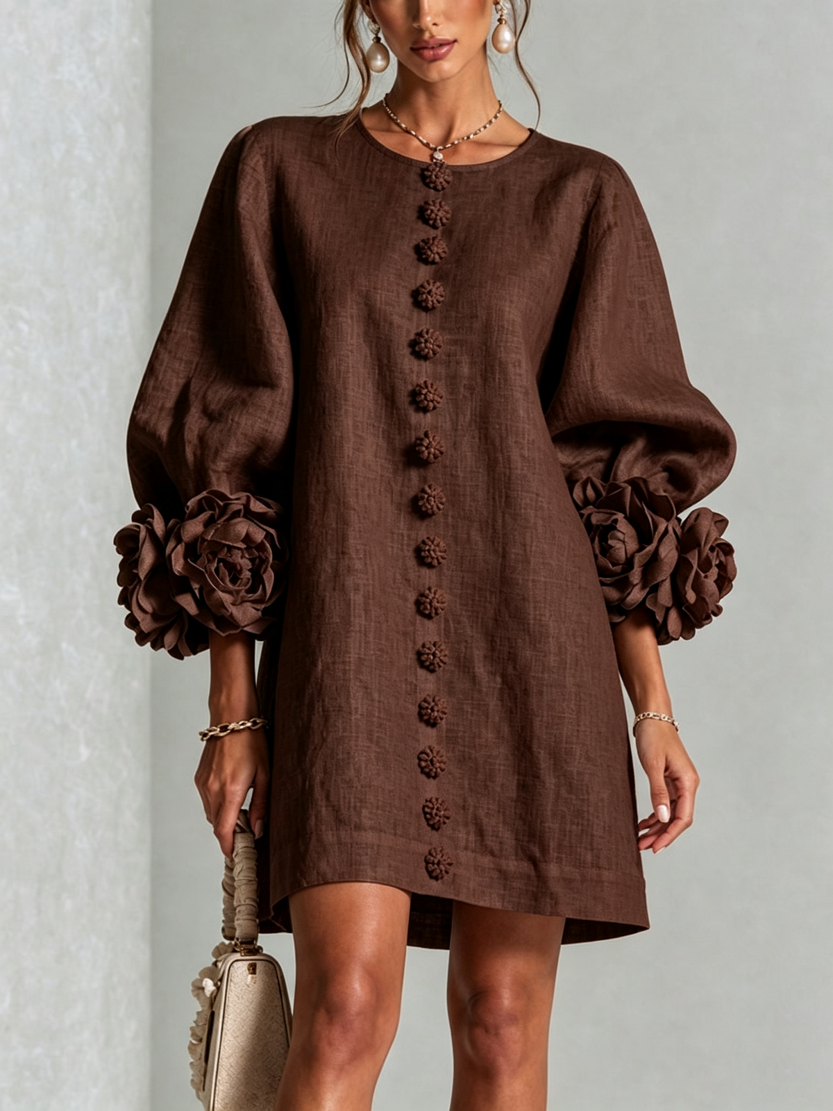 Rosalie| vestido abotonado