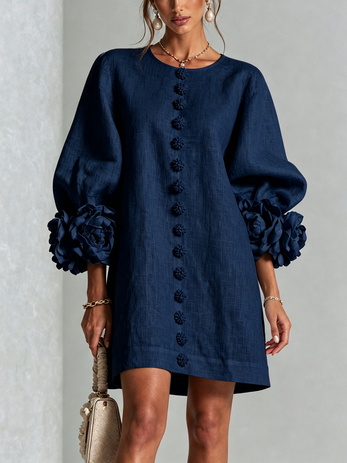 Rosalie| vestido abotonado