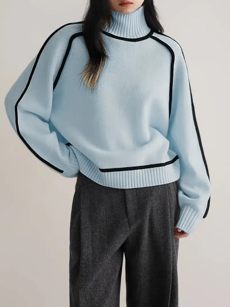 Donna | Elegante jersey de cuello alto