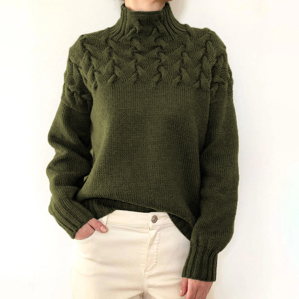 Elena | Cuello alto de punto cálido