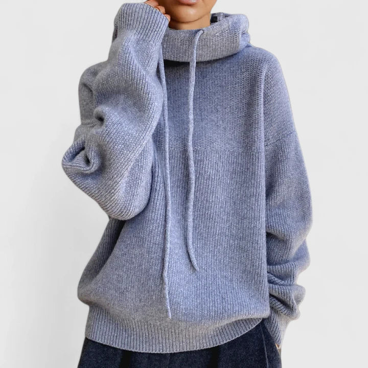 Marie | Sudadera con capucha de punto acogedor