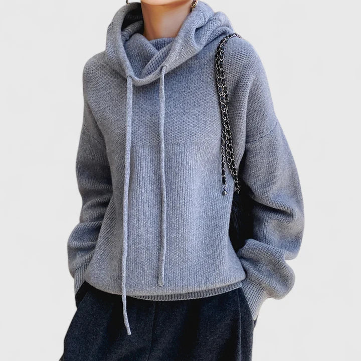 Marie | Sudadera con capucha de punto acogedor