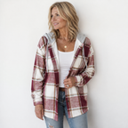 Kendra | Chaqueta con capucha a cuadros