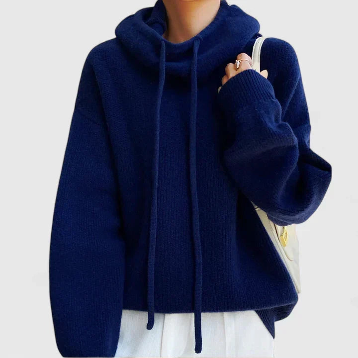 Marie | Sudadera con capucha de punto acogedor